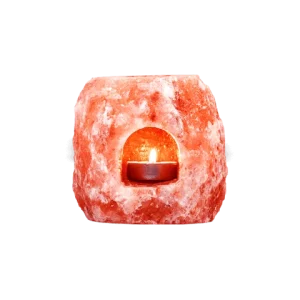 Pink Round Himalayan Salt Tealight Holder